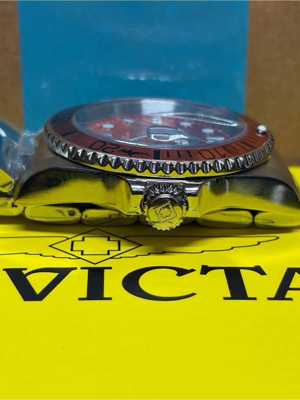 50898 Invicta Mens Pro Diver Steel Watch 42mm Case 200m Orange/Pink The Thing - Picture 4 of 7